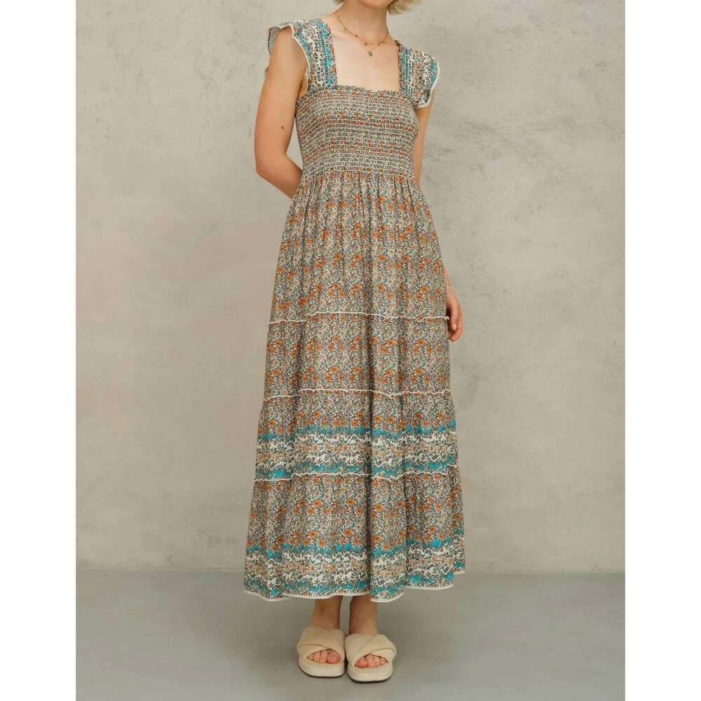 NEW M.A.B.E. jaci floral maxi dress
